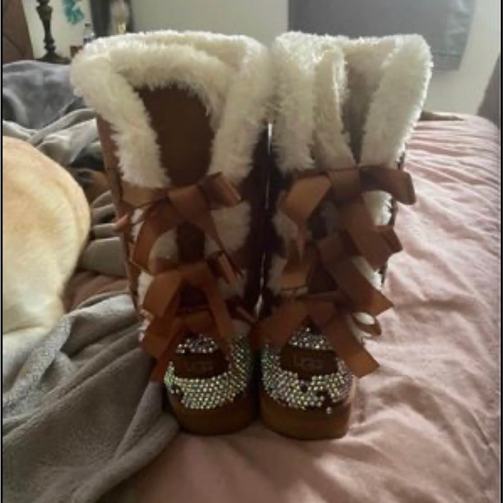 UGG boots with rhinestones
